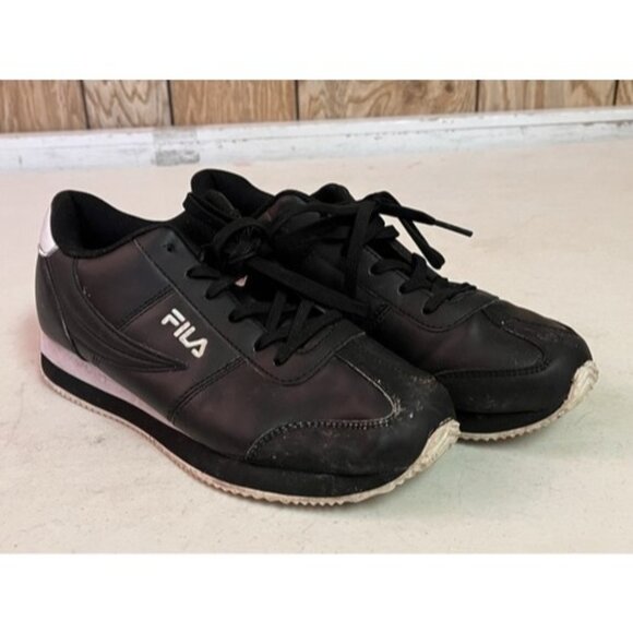 Fila Other - Men’s Size 8.5 FILA Walking Running Shoes Black White Laced